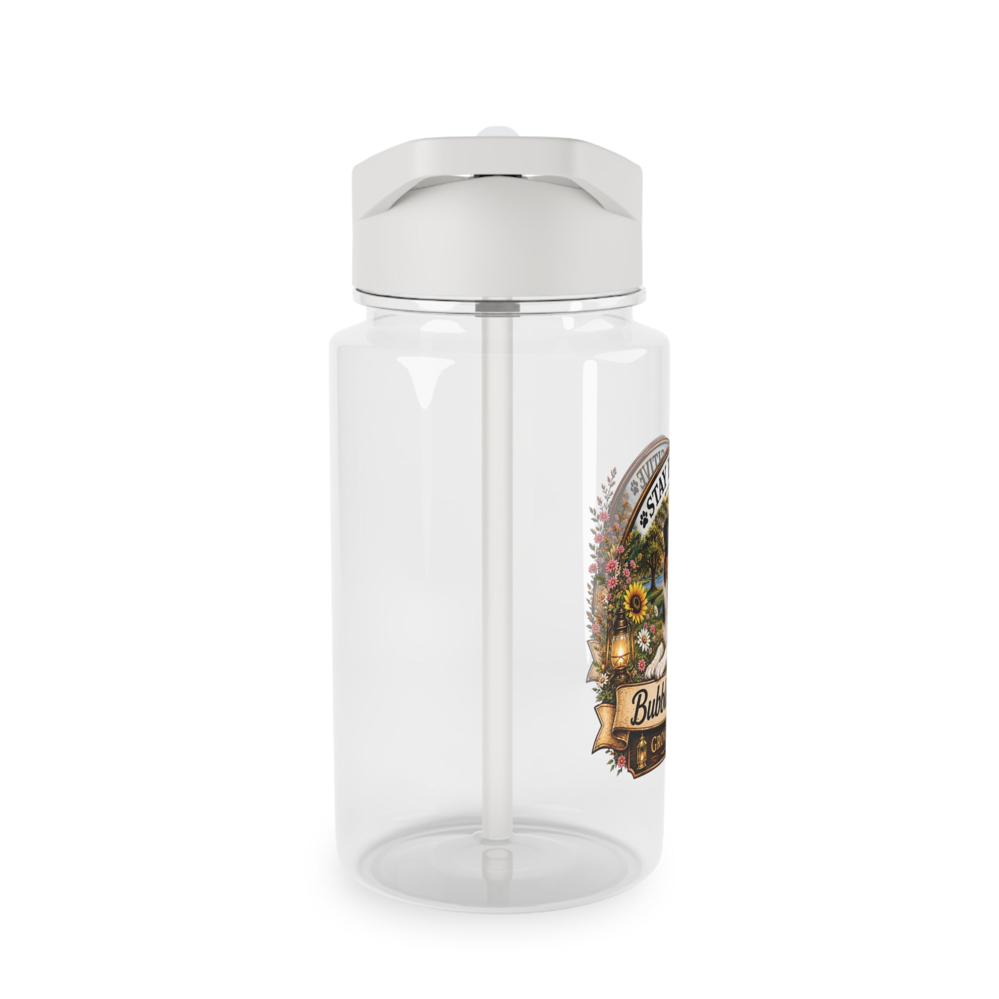 Bubbles-Sophie “Stay Paw-sitive” Tritan Water Bottle with Straw