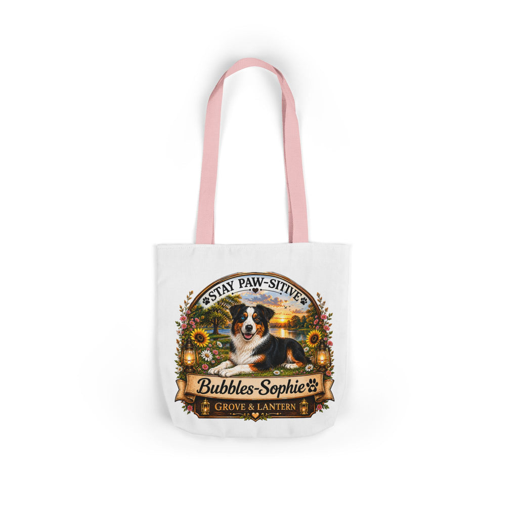 Bubbles-Sophie “Good Vibes & Stay Paw-sitive” Canvas Adventure Tote