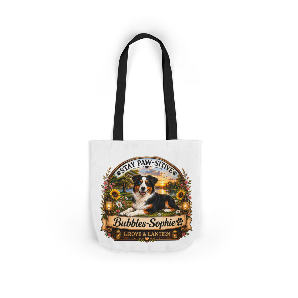 Bubbles-Sophie “Good Vibes & Stay Paw-sitive” Canvas Adventure Tote